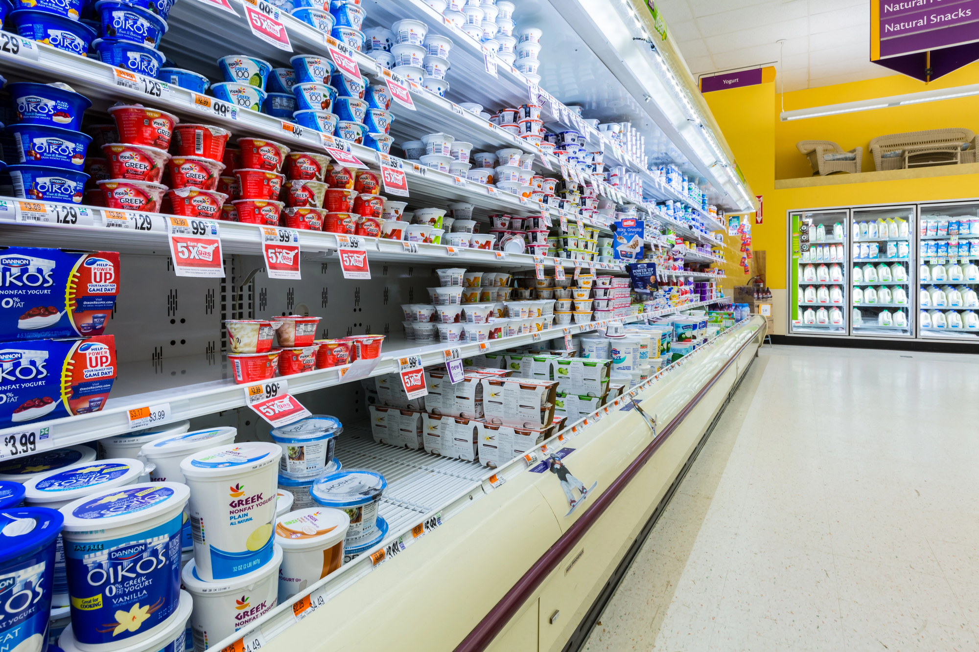 food containers in a store