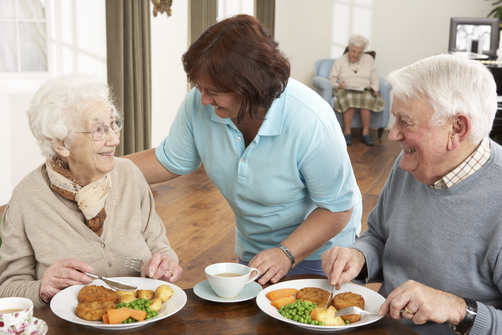 Senior care facility meal