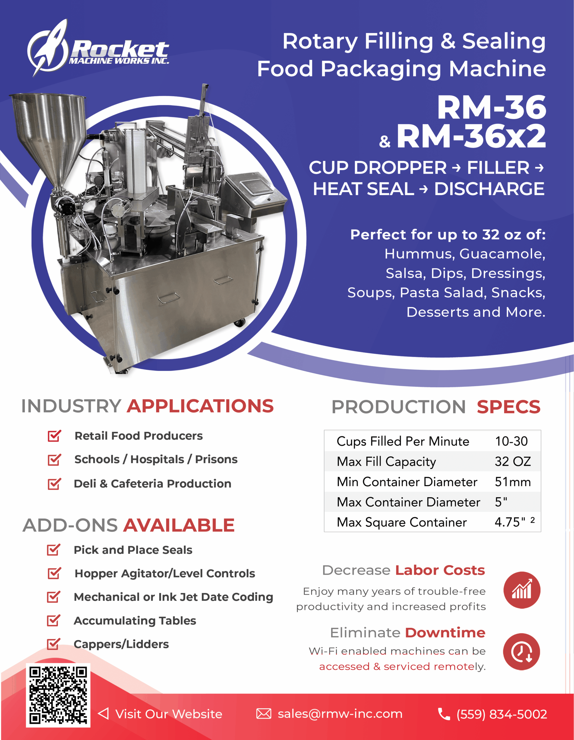 RM-36 Rotary Filling and Sealing Packaging Machine